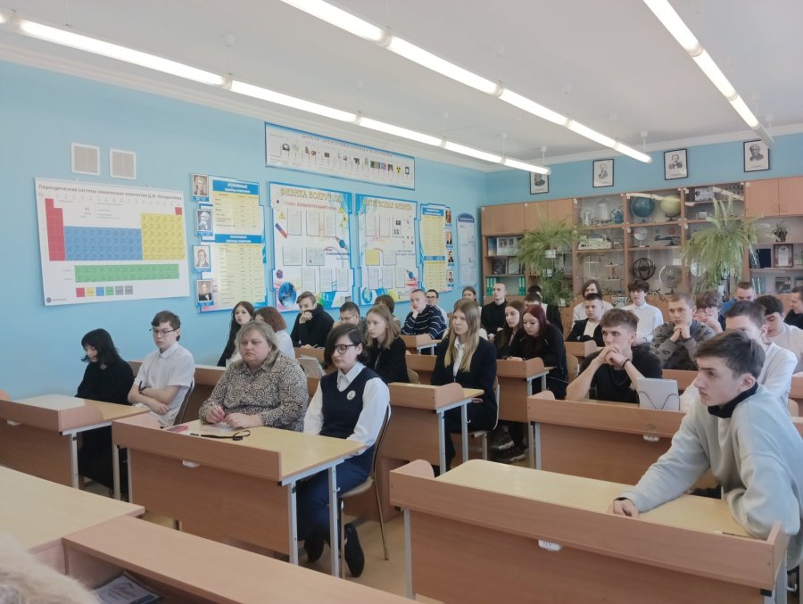 Встреча учащихся с заместителем начальника I РТЦ по идеологической работе